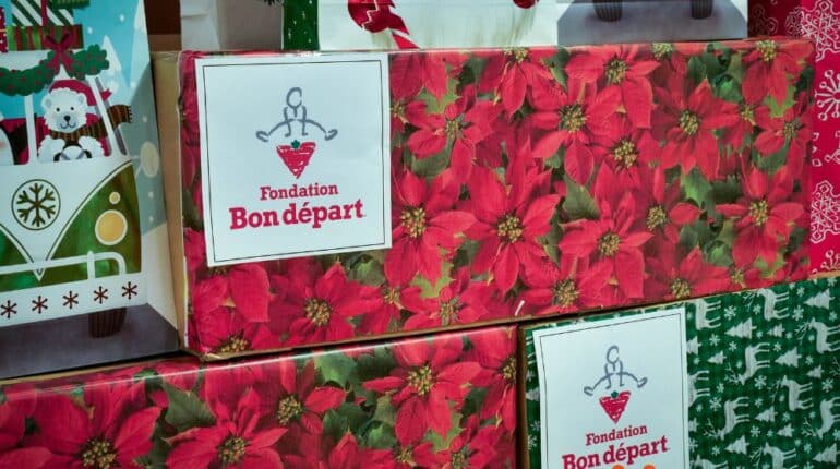 Fondation Bon départ de Canadian Tire du Québec cadeaux des membres filleuls